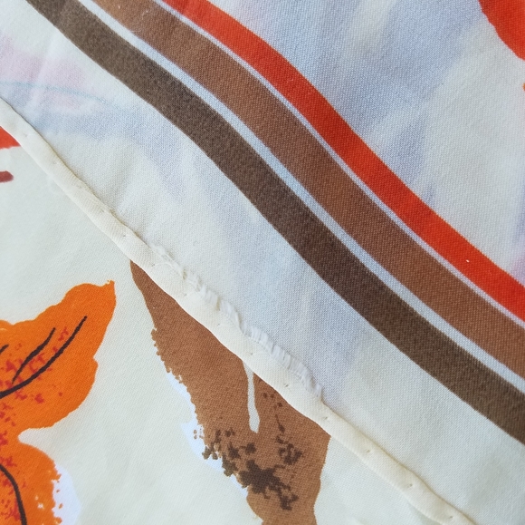 Vintage Fall Autum Leaves Scarf - Picture 2 of 4